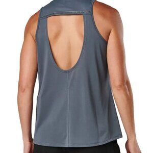 5.11 Tactical Women's Margot Tank Charcoal Gray Open Back Reflective Strip Sz XS